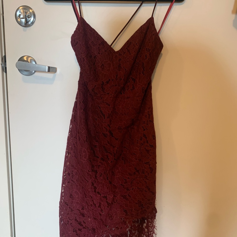 Blue Blush Lace Dress (small)